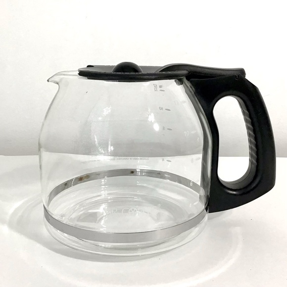 Mr. Coffee Kitchen Mr Coffee 2 Cup Replacement Glass Carafe Coffee Maker Pot Black Lid